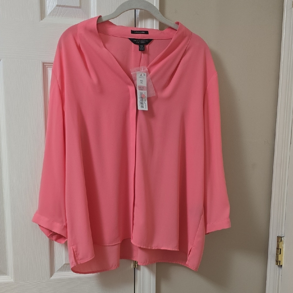 Investments Bright Pink Blouse
